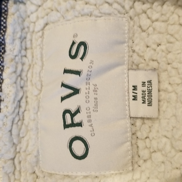 Orvis Navy 1/4 zip side pockets like new condition sz M - Picture 7 of 9